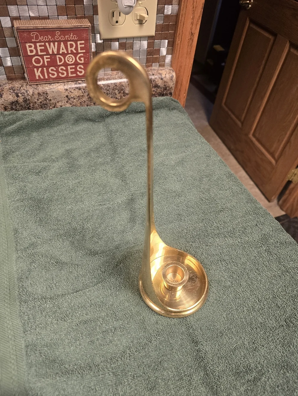 Brass Candle Stick Holder - Picture 9 of 13